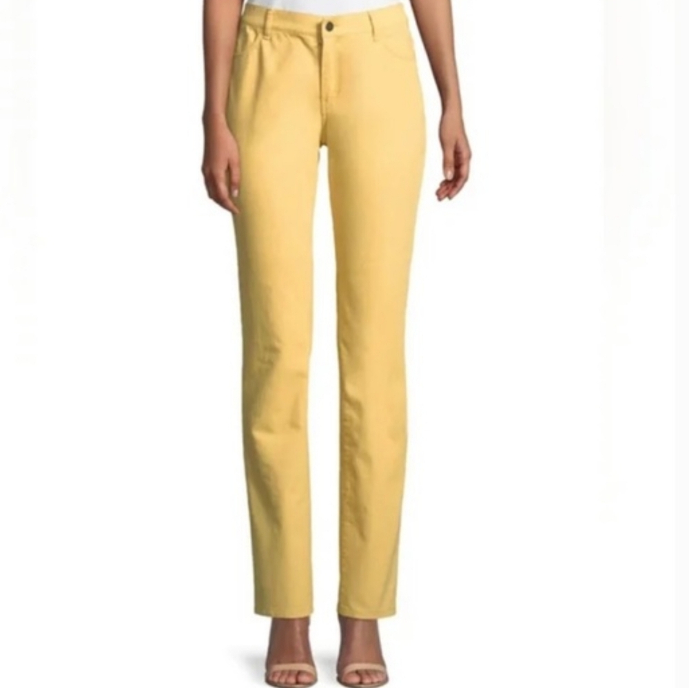 Lafayette 148 New York | Yellow Thompson Straight Leg Denim | Sz 4